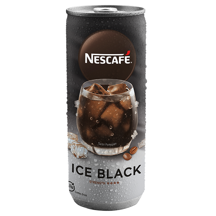 NESCAFE Ice Black Es Kopi Hitam Kaleng Ala Cafe